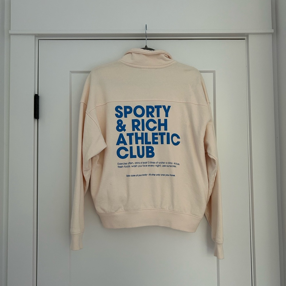 Sporty & Rich quarter zip